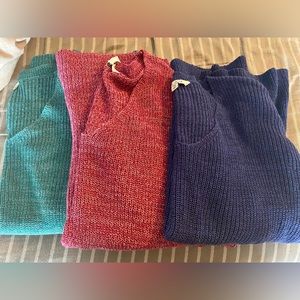 Bundle of 3 Pioneer Woman Bell Sleeve Sweaters
